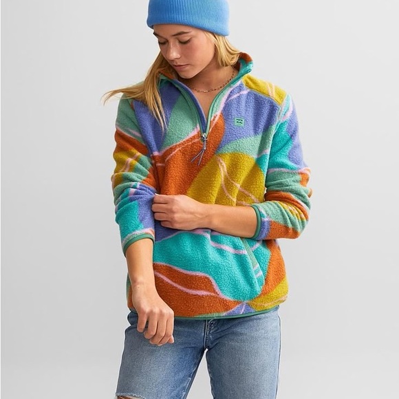 Billabong Sweaters - NWOT billabong boundary Zip Lite Pullover size medium